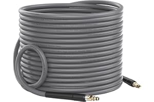 DANCINGBOAR 6M Tubo di Ricambio per Karcher K2 K3 K4 K5 K6 K7 Idropulitrice, Super Flessibile 3600PSI Tubo di Prolunga con Attacco Connettore Rapido a Click per Kärcher Accessori ad Alta Pressione