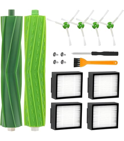 Kit Accessori Per IRobot Roomba E E I Series - 8 Filtri, 4 Spazzole, 8 Spazzole Laterali, Ruota - Foto 8