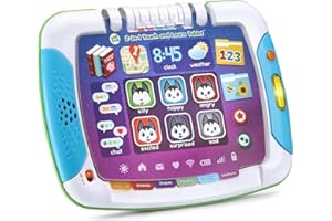 LeapFrog 2-in-1 Touch & Learn Tablet, Kids Two-Sided Tablet, Electronic Toy with Stories and Activities, Tablet for Boys and Girls, Educational Play for Children Aged 2 Years +, Multicolor, 611203