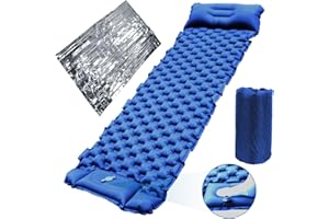 Jirmerp Colchoneta autoinflable para Camping, autoinflable