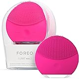 Foreo Luna Mini 2 Spazzola Pulizia Viso, Compatta, Massaggio Detergente Viso Hi-Tech, per Tutti i Tipi di Pelle, Ultraigienic