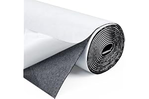 SDLDEER Rouleau de mousse auto-adhésif, 300 mm (l) x 3 mm (P) x 3 m (L), feuilles de mousse multifonction en néoprène pour protection de meubles, antidérapant, isolation phonique, absorption des chocs