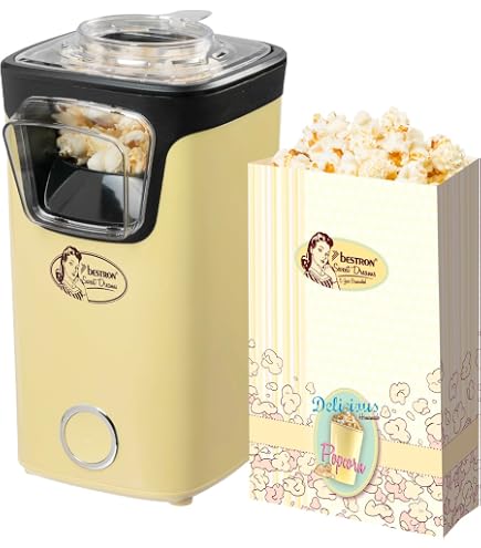 Machine à Popcorn Air Chaud BEPER En Forme De Ballon De Football - Sans Huile, Prêt En 3 Min, Bol Inclus