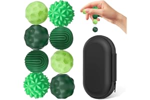 CPKONUUIP 8 Stück Magnetische Fidget Toys, Magnetkugeln Kinder Toys, Fidget Kugeln Magnetisch, Magnetische Fidget-Bälle aus Silikon, Magnetkugeln,Magnetische Kugeln,Anti-Stress Fidget Toys für Angst(Grün)