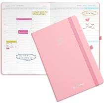 Agenda Semainier Octobre 2024 - Décembre 2025 - Couverture Cuir PU - Format A5 - Idéal École, Pro, Perso