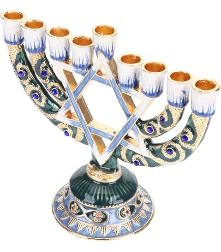 Hanukkah Menorah 7/9 Ramo titolare per 1,3 cm Dia staccabile Candelabri Vintage Ferro Decor Holder