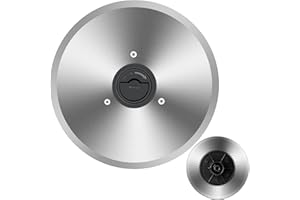 Hoja cortadora de carne TOKASS de 7.5 pulgadas, acero inoxidable, cortador de alimentos, hoja redonda solo para rebanador de carne TOKASS (hoja no dentada)