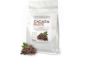 Chocolate Negro Puro 100% - Origen Venezuela - Bolsa 500g - (Puro, natural y en trocitos) - Cacao Venezuela Delta