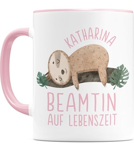Abschiedsgeschenk-Tasse Für Beamte – Mit Spruch, Spülmaschinenfest, Beidseitig Bedruckt