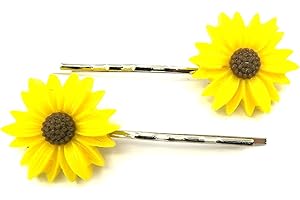 SCHMUCK-STADT Sonnenblumen Haarspangen Damen Haarschmuck Blumen Modeschmuck Hochzeit