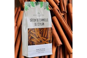 MON EPICERIE FINE GOURMET Mon Epicerie Fine. Bâton de Cannelle Ceylan de Madagascar -SELECTION GOURMET - 100% NATUREL 150g Sachet ZIP refermable recyclable fabriqué en Europe
