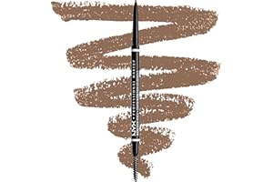 NYX Professional Makeup Micro Brow Pencil ołówek do brwi mechaniczny, wysuwany ze szczoteczką, 1 Taupe, 0,5 g