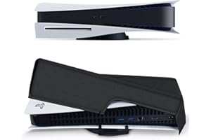 PS5 Staubschutz, MEQI Horizontale Staubschutzhülle für PS5, Anti-Kratz-Hülle, Präzisionsschnittschutz für Playstation 5 Konsole Digital Edition & Regular Edition