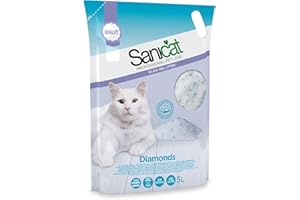 Sanicat Diamonds Arena de Gatos Ultra Absorbente de Gel de Silice - 5L