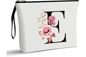 Vavabox A-Z Personalisierte Kosmetiktasche-Geburtstagsgeschenke für Frauen, Mütter, Beste Freundinnen und Brautjungfern (E)