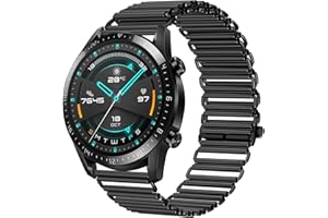 HATOLOVE Huawei Watch GT2 22 mm metalowy pasek ze stali nierdzewnej do Huawei Watch GT 2, Huawei Watch GT2 Pro, Huawei Watch GT 2e, Huawei Watch GT 2 Sport Elegant, Huawei Watch GT3, Galaxy Watch 46 mm