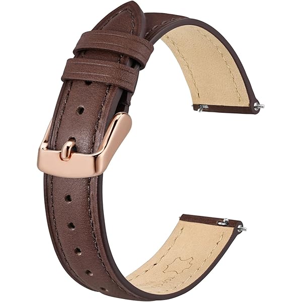 Bracelet Montre En Cuir Crazy Horse - Boucle Déclipsable Rapide - 18mm 20mm 22mm - Pour Homme Et Femme