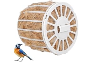 INOOMP Bird Nesting Material Cotton and Jute Bedding for Canaries Finches Parrots Small Birds Comfortable and Breathable Nest Supplies
