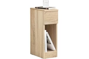 ‎SOBUY SoBuy FBT111-N Stolik Boczny na Sofie Stolik Kawowy Mały Szafka Stolik Nocny Salon 20 cm 1 Szuflada