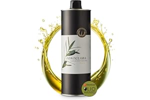 ‎FONTCLARA FONTCLARA Picual Natives Olivenöl Extra aus Spanien, Preisgekrönt, mittel fruchtig, Ideal für herzhafte Gerichte, Braten, Kochen & Garnieren, kaltgepresst, 1l Flasche