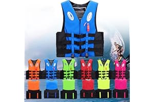 JIcloun Life Jacket for Kids Adults, Unisex Adjustable Swim Vest Buoyancy Aid Jackets for Kayaking Paddle Boarding Swimming Boating Fishing