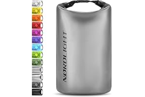 Nordlight Dry Bag Y Bolsas Impermeables - Bolsas Impermeables De 2l, 5l, 10l, 15, 20l, 30l, con Cierre Enrollable Y Correa De Hombro con Funda Impermeable para Móvil Y Riñonera