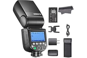 Godox V860III-N TTL Flash for Nikon, 2.4G Wireless Speedlite HSS 1/8000s, 480 Full-Power Flashes,Li-on Battery Speedlight, 0.01-1.5s Recycle Time,10 Levels LED Modeling Light (Upgraded V860II-N)