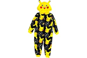 Pokémon - Tutina con Cappuccio per Ragazzi o Ragazze, Pikachu, Charmander, Gengar, Snorlax, Squirtle o Eevee, età 3-12 Anni