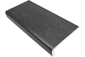 EUROCELL 150mm Grey UPVC Window Board/Cill Cover 1.25m Long 9mm Thick Plastic Window Sill Capping