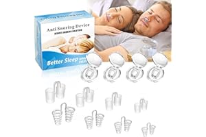 HEEGFF Schnarchstopper Anti Schnarch 12pcs, Anti Schnarch Nasenspreizer, Anti Schnarch Magnet NasenClip Wiederverwendbares, Soft Schnarchstopper für Besser Atmen Besser schlafen