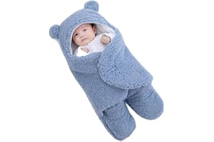 Danolt Baby Essentials for Newborn Blue Swaddle Blanket 0-6 Months Baby Clothe Newborn Essentials