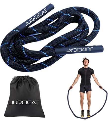 Corda Per Saltare Pesante Da Allenamento - Per Uomini E Donne, Peso 1.2kg, Lunghezza 2.8m, Per Forza E Muscolatura