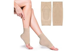 Hurifeng Fersensocken - Silikon Socken für Hydratation und Fersenschutz Hornhaut Socken Feuchtigkeitsspendende Fußpflege Offene Zehensocken Spa Socken für trockene Haut