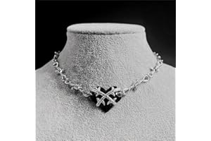 ATAGOR Filodi Ferro Nero Girocollo Collana Uomo Hip-Hop Gotico Punk Stile Filo spinato Piccole Spine Catena Girocollo Regali