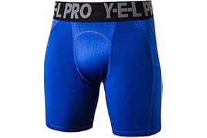 Sillictor Mens Compression Shorts Mesh Moisture Wicking Running Underwear Men Anti Chafing Tight Gym Shorts Men Fitness Underwear for Football Cycling Training,Breathable Muscle Support 1045