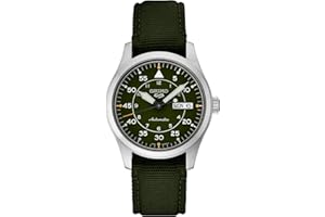 Seiko 5 sport flieger automatico quadrante verde cinturino verde orologio SRPH29K1