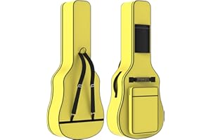 ZENO Guitar Case 41" | Universal Guitar Bag | Water Resistant Guitar Case | Thick Padded Guitar Bag for Ultimate Protection | Carry Bag for Guitar | Great for All Guitars (Yellow)