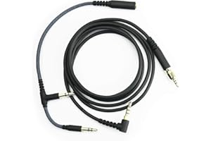 hansnby Cable de audio de repuesto compatible con auriculares Sennheiser Game ONE, Game Zero, PC 373D, PC 37X, GSP 350, GSP 500, GSP 600, 1,2 m