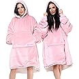 Lions Oversized Hoodie Blanket Men Women, Ultra Soft Sherpa Fleece Warm Cosy Wearable Throw Sweatshirt Snuggle Oodies for Adults Teens with Big Pocket
