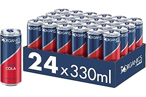 ‎THE ORGANICS BY RED BULL Organics Simply Cola by Red Bull 330ml - 24er Palette Dosen - koffeinhaltiges Bio-Getränk 100% natürliche Zutaten, EINWEG (24 x 330 ml)