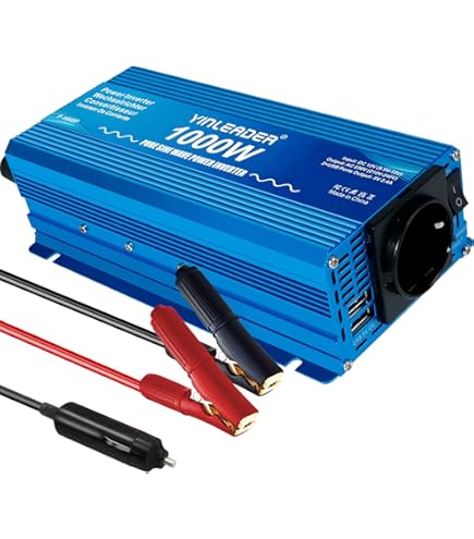 Inverter onda sinusoidale pura 12V - 1000W con caricabatterie 10A