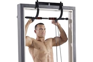 DUFFY Pull Up Bar and Chin Up Bar Door-way Upper Body Trainer, No Drilling or Screws| Arms Back and Core Strength Training Home Pull-Up Bars Indoor Multifunctional