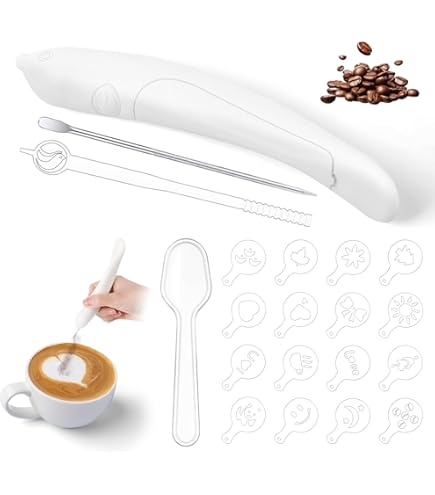 3 Penne Per Latte Art Caffè - Ago Per Decorare Cappuccini E Dessert, Acciaio Inox, 13.5cm - Foto 4