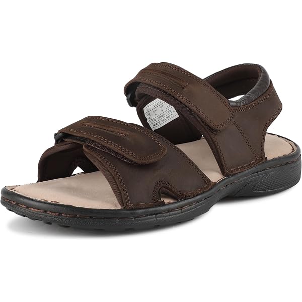 Sandales Franz Pour Homme - Grandes Tailles 48 à 52 - Confortables Et Modernes - Idéales été - Modèle Compensé