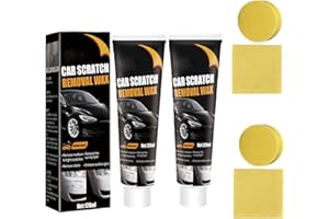 SHXIUMINY Scratch Repair Wax For Car,2024 Car Scratch Repair Paste Polishing Wax,Premium Car Scratch Remover Kit with Wipe & Sponge for Vehicles for Deep Scratches (2)