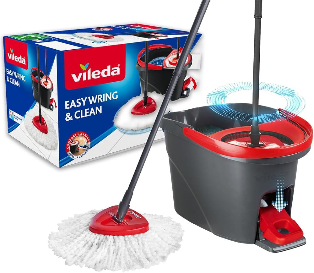 Vileda Turbo Pedallı Temizlik Seti, Siyah