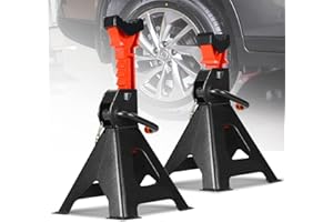 ‎JOPASSY Jopassy 2X Unterstellbock 3T Tragfähigkeit｜Stützbock Höhenverstellbar 285-430mm｜Unterstellböcke Kfz mit Sicherung｜Auto PKW Abstellbock Unterstellbock Stützbock für PKW, Wohnmobilen, Caravan