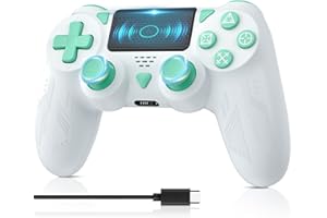 TURPOW Wireless Controller for PS-4 Gamepad Remote Control with Dual Motor Vibration 6-Axis Motion Sensor Turbo Joystick Touch Pad for PS-4/pro/slim/PC Windows