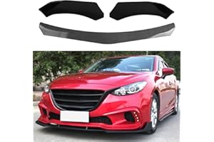 LONGZHUO Car Front Bumper Splitter, Car front Spoiler, 5pcs Front Bumper Lip Body Kit Universal Lip Splitter Spoiler Diffuser Canard Protector for car