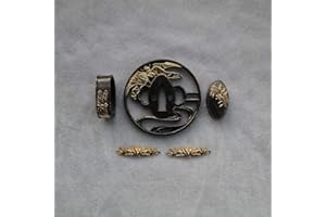 Boyu JAPANESE SAMURAI SWORD KOSHIRAE – TSUBA FUCHI KASHIRA MENUKI HJ19-HJ48